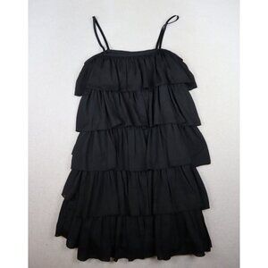 ERIN FETHERSTON FOR TARGET - WOMEN'S BLACK RUFFLE LAYERED DRESS - SIZE 7